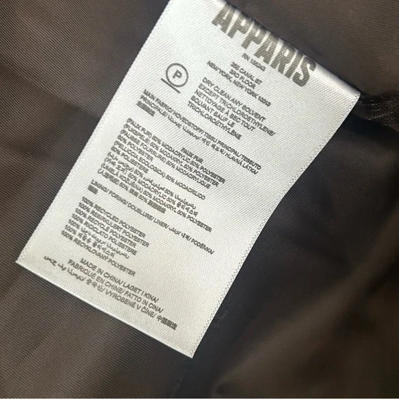 NWT apparis Francis Sherpa zip jacket plaid small orange‎ brown womens - Picture 10 of 13